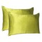 Homeroots 20 x 26 in. Lemongrass Dreamy Silky Satin Standard Size Pillowcases 387868 - alternate 4
